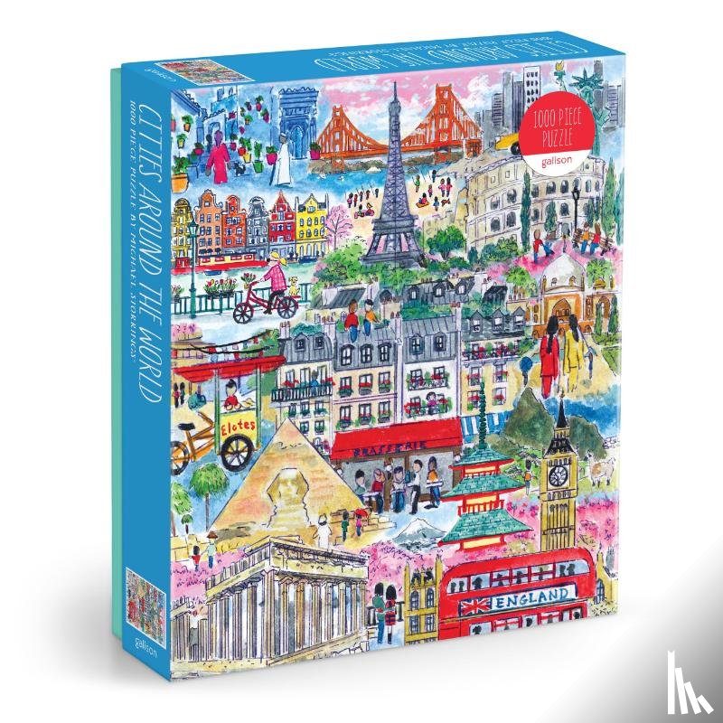 Galison - Michael Storrings Cities Around the World 1000 Piece Puzzle