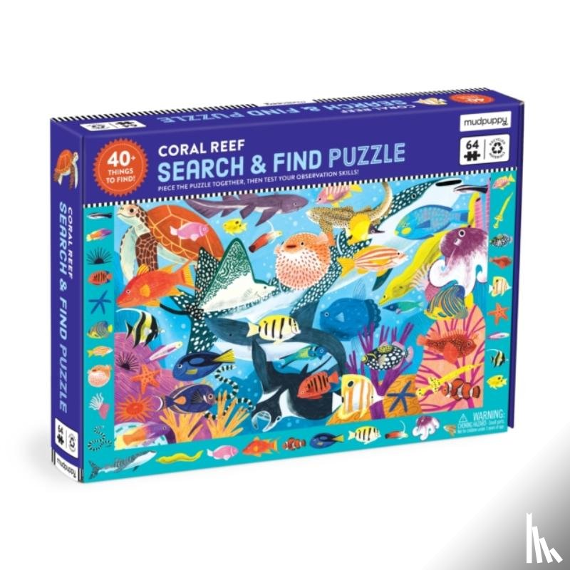 Mudpuppy - Coral Reef 64 Piece Search & Find Puzzle