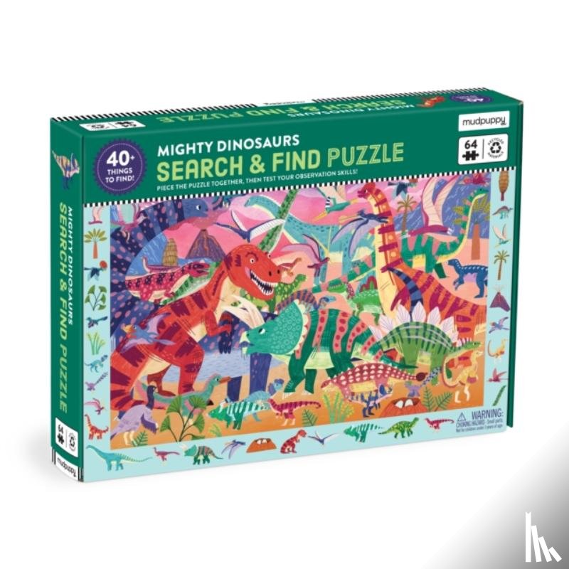 Mudpuppy - Mighty Dinosaur 64 Piece Search & Find Puzzle