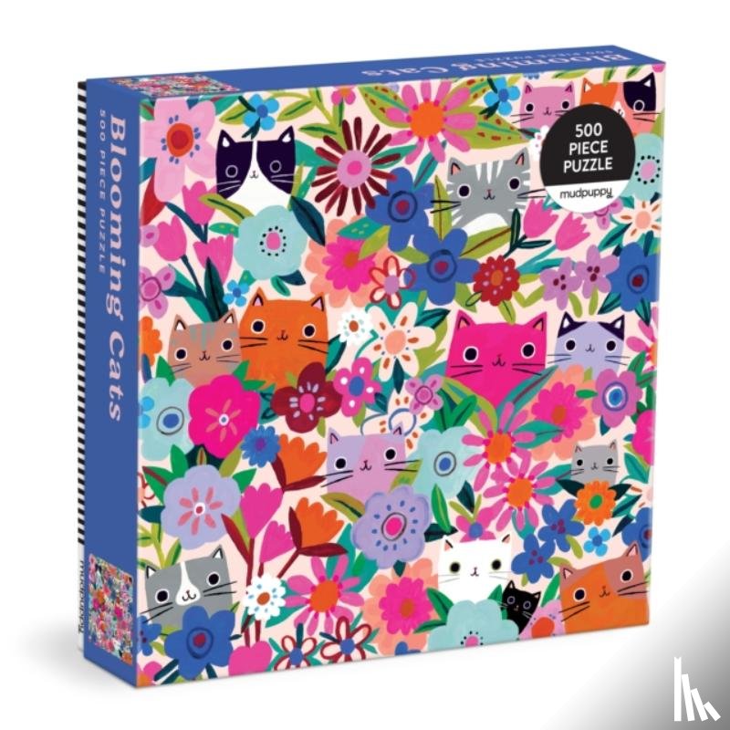 Mudpuppy - Blooming Cats 500 Piece Family Puzzle