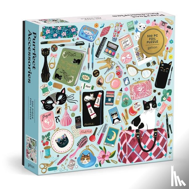 Galison - Purrfect Accessories 500 Piece Foil Puzzle