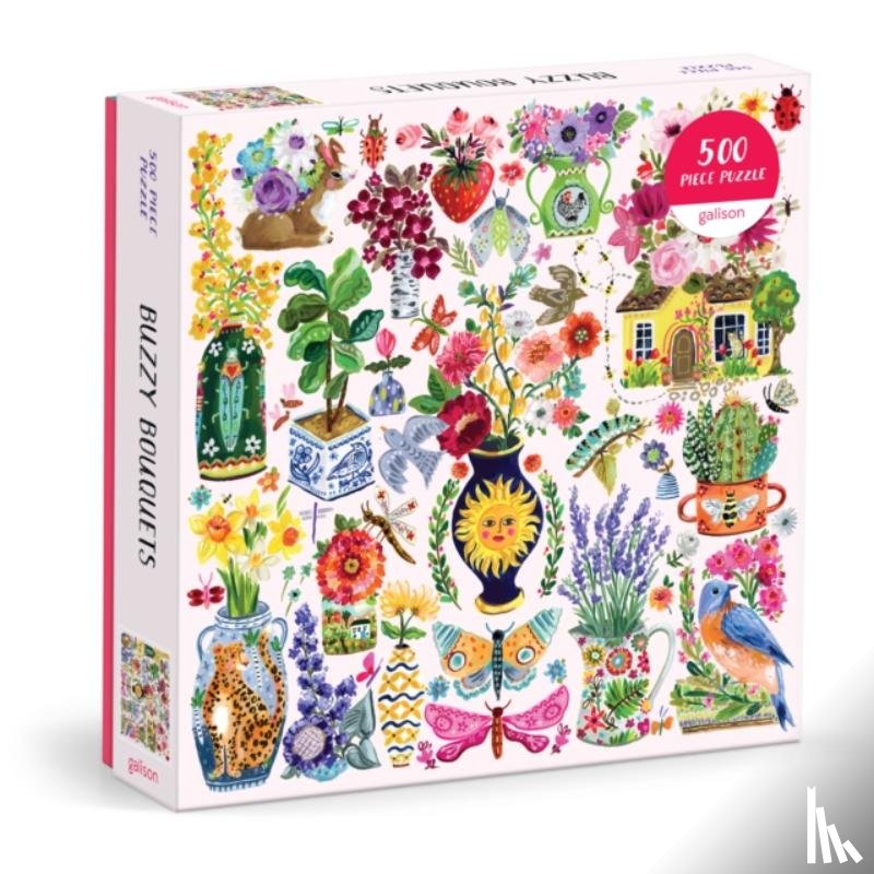 Galison - Buzzy Bouquets 500 Piece Puzzle