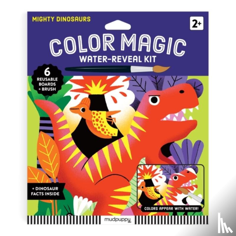 Mudpuppy - Mighty Dinosaurs Color Magic Water-Reveal Kit
