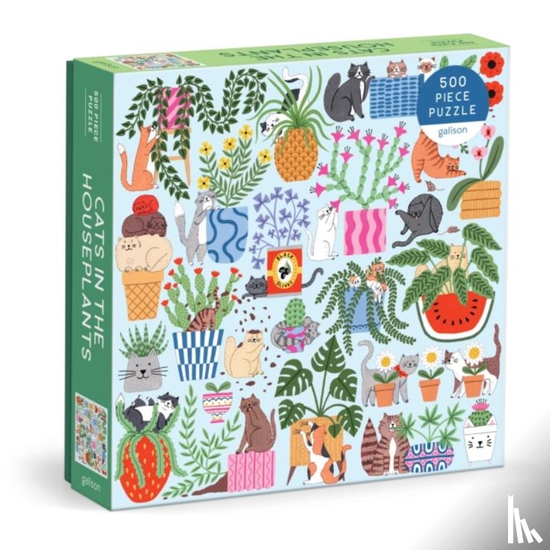 Galison - Cats in the Houseplants 500 Piece Puzzle