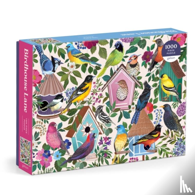 Galison - Birdhouse Lane 1000 Piece Puzzle
