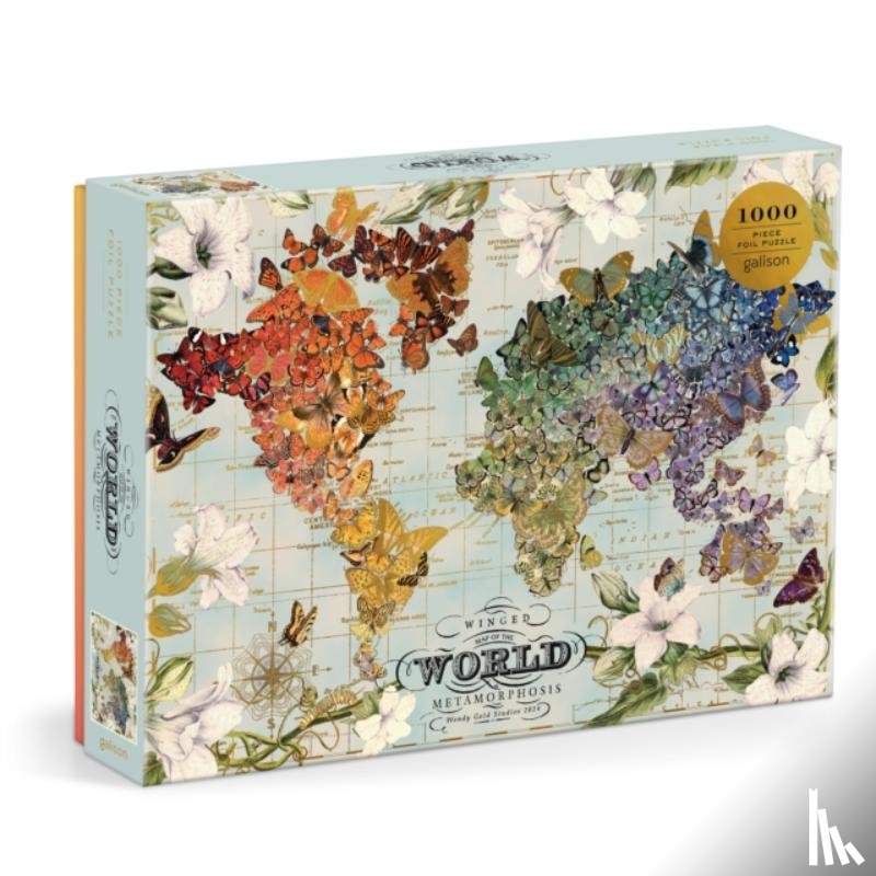 Galison - Wendy Gold Winged Metamorphosis 1000 Piece Foil Puzzle