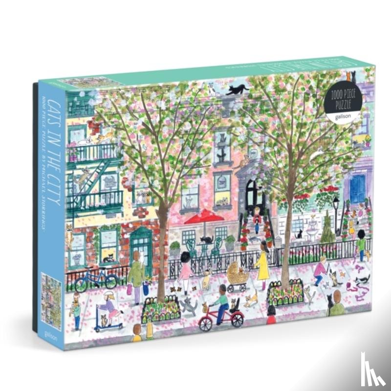 Galison - Michael Storrings Cats In The City 1000 Piece Puzzle