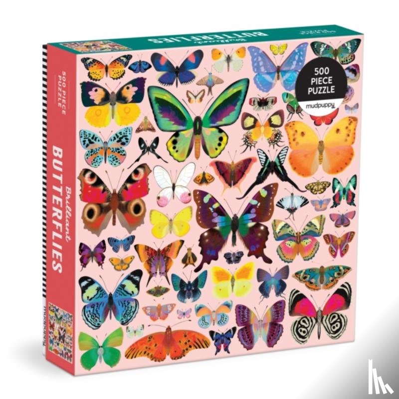 Mudpuppy - Brilliant Butterflies 500 Piece Family Puzzle