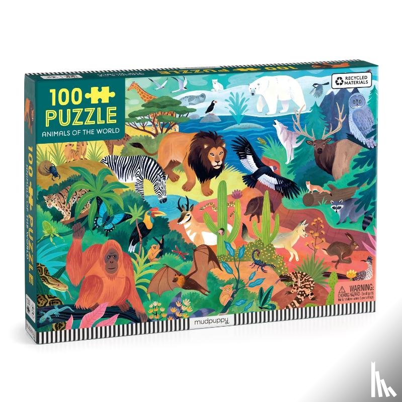 Mudpuppy - Animals of the World 100 Piece Puzzle