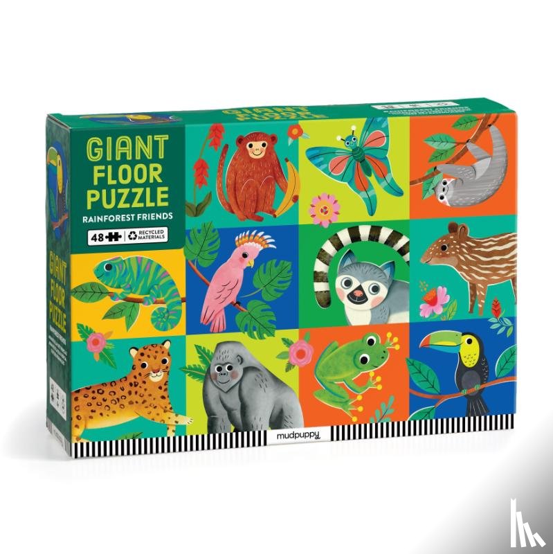 Mudpuppy - Rainforest Friends 48 Piece Giant Floor Puzzle