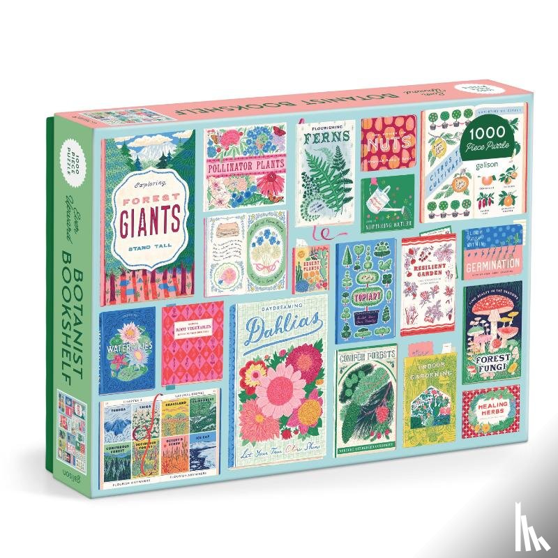 Galison - Ever Upward Botanist Bookshelf 1000 Piece Puzzle