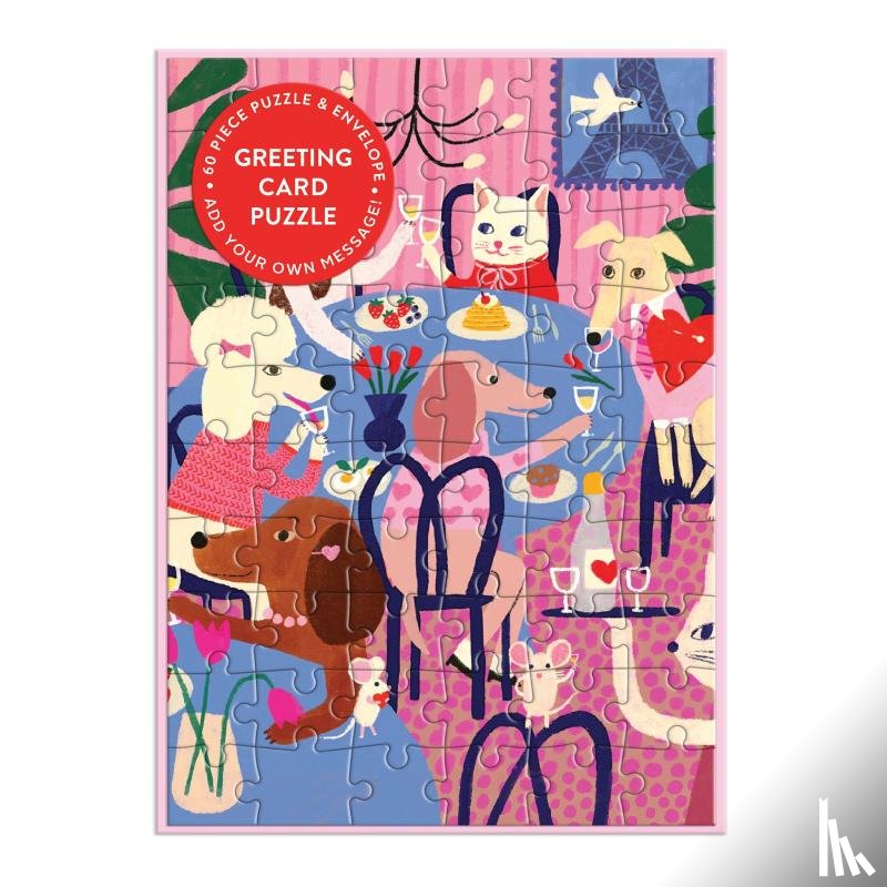 Galison - Paws for Love Greeting Card Puzzle