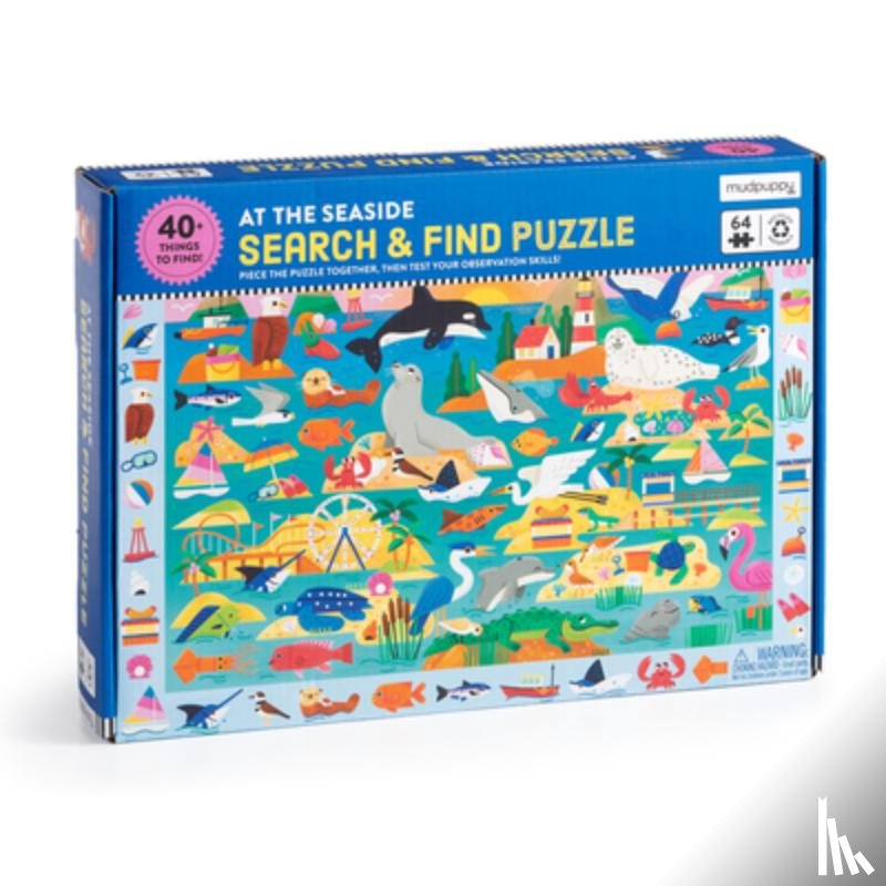Mudpuppy - At the Seaside 64 Piece Search & Find Puzzle
