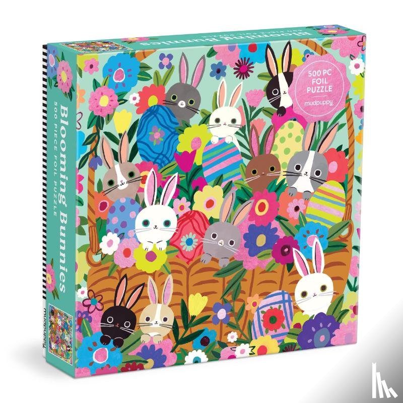 Mudpuppy - Blooming Bunnies 500 Piece Foil Family Puzzle