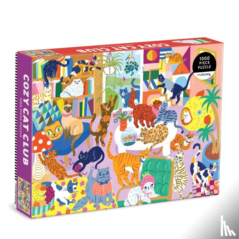 Mudpuppy - Cozy Cat Club 1000 Piece Family Puzzle