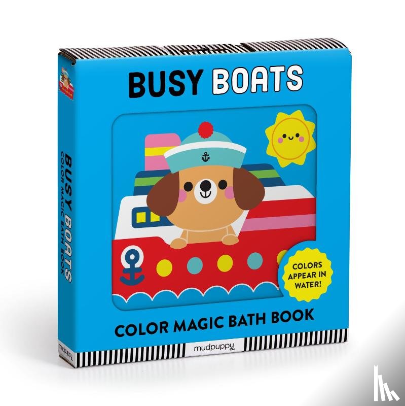 Mudpuppy - Busy Boats Color Magic Bath Book