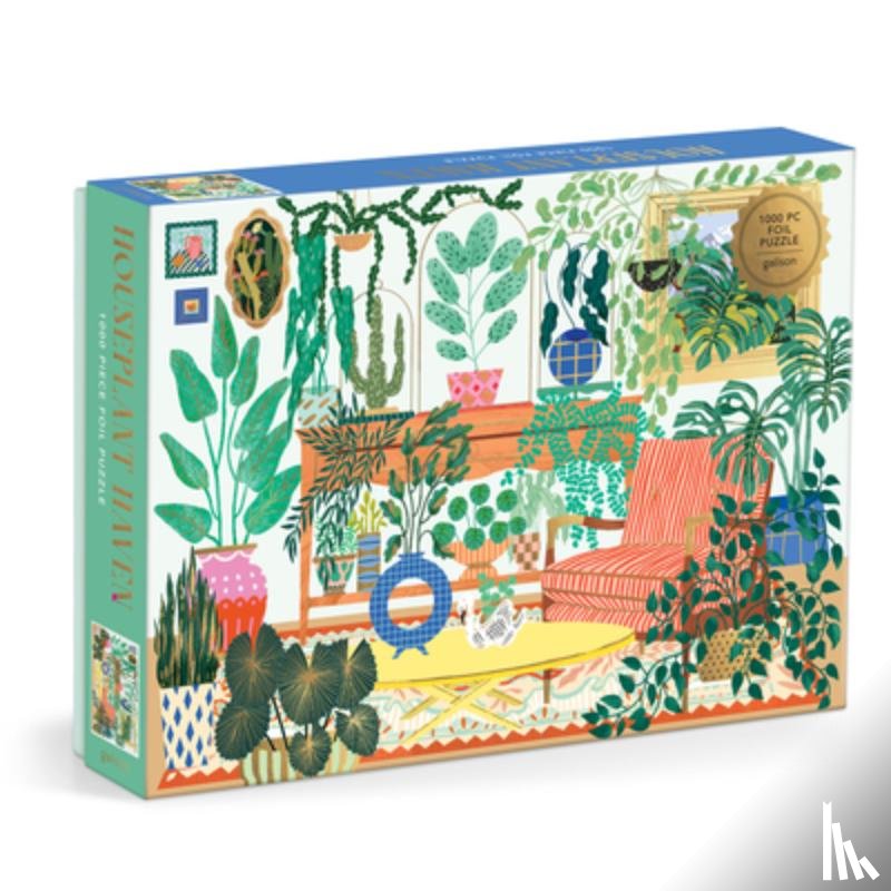 Galison - Houseplant Haven 1000 Piece Foil Puzzle