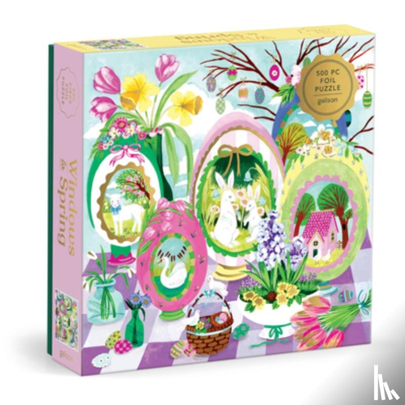 Galison - Windows To Spring 500 Piece Foil Puzzle
