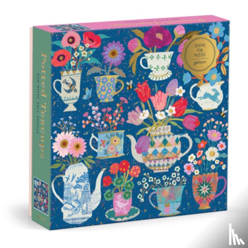 Galison - Victoria Ball Potted Teacups 500 Piece Foil Puzzle