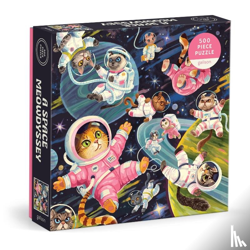 Galison - A Space Meowdyssey 500 Piece Puzzle
