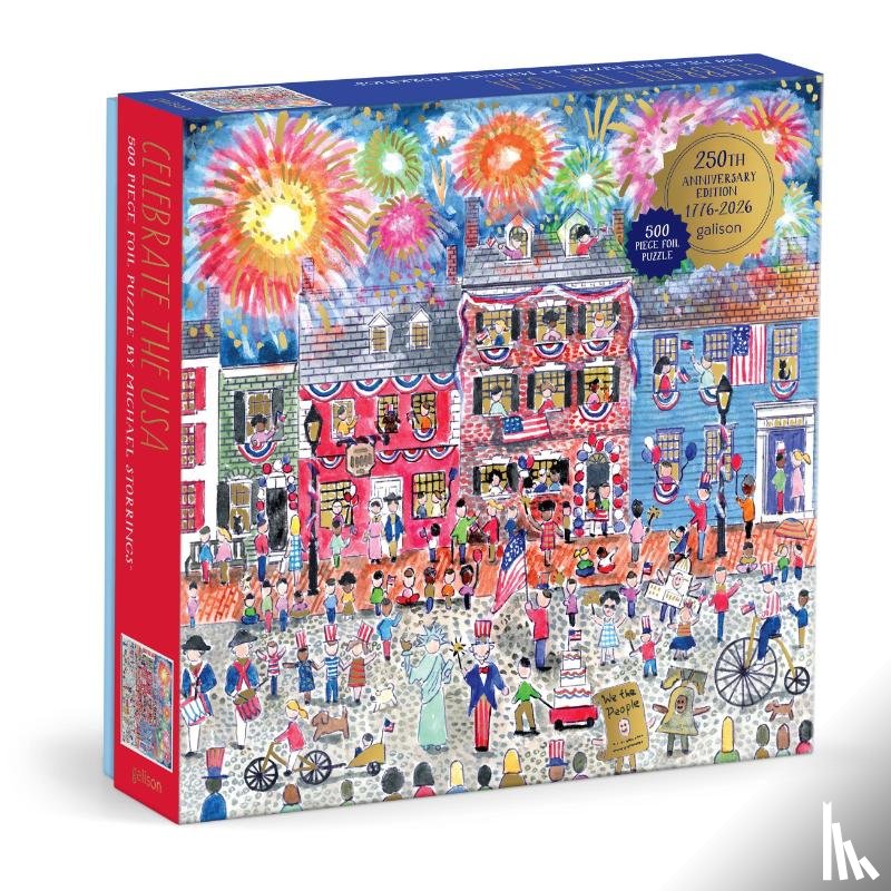 Galison - Michael Storrings Celebrate The USA 500 Piece Foil Puzzle