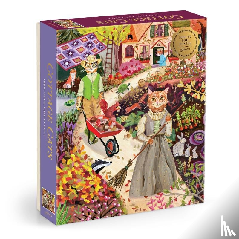 Galison - Cottage Cats 1000 Piece Foil Puzzle