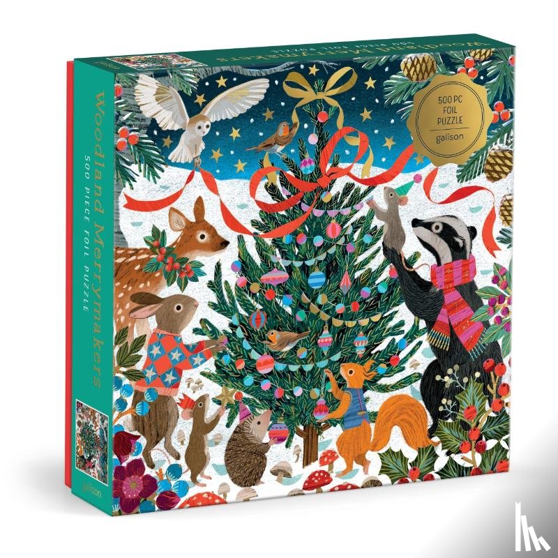 Galison - Victoria Ball Woodland Merrymakers 500 Piece Foil Puzzle