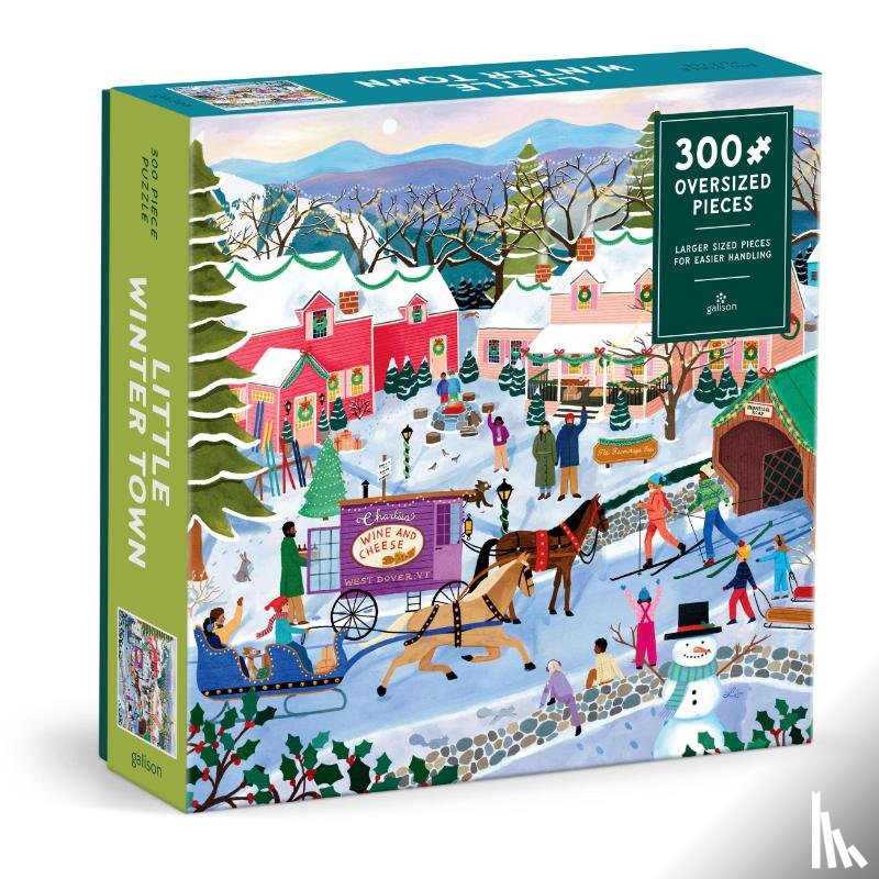 Galison - Little Winter Town 300 Piece Puzzle
