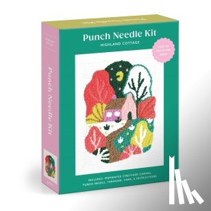 Galison - Highland Cottage Punch Needle Kit