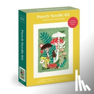 Galison - Woodland Mushrooms Punch Needle Kit