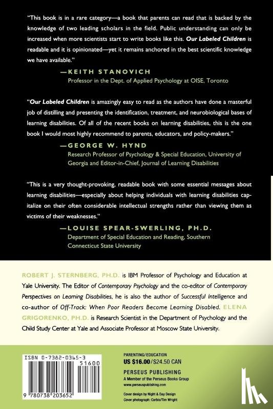 Grigorenko, Elena, Sternberg, Robert - Our Labeled Children