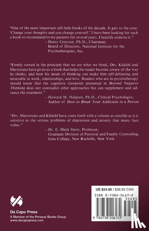 Kildahl, John, Martorano, Joseph - Beyond Negative Thinking