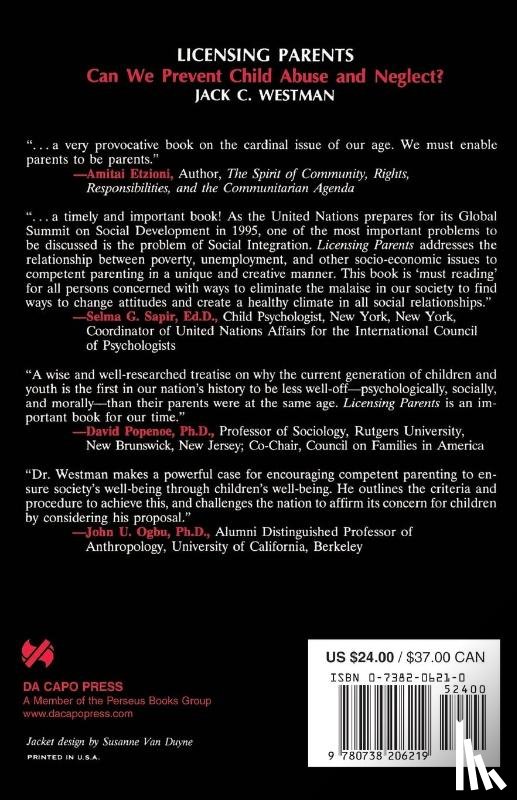 Westman, Jack - Licensing Parents