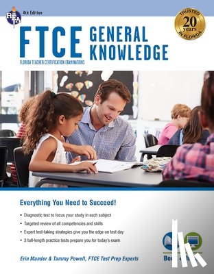 Mander, Erin - FTCE General Knowledge 4th Ed., Book + Online