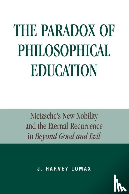 Lomax, Harvey J. - The Paradox of Philosophical Education