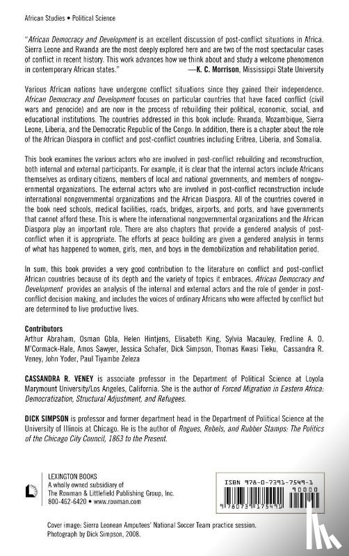  - African Democracy and Development