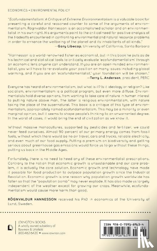 Hannesson, Rögnvaldur - Ecofundamentalism