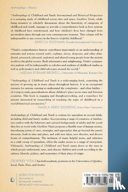 Vitale, Geoffrey - Anthropology of Childhood and Youth