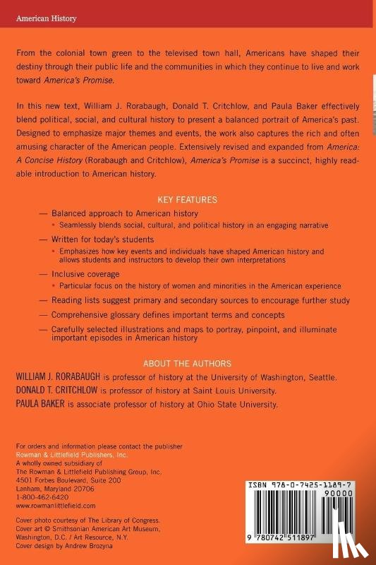 Rorabaugh, William J., Critchlow, Donald T., Baker, Paula - America's Promise