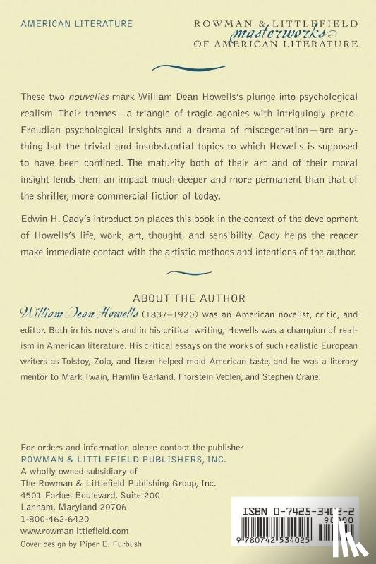 Howells, William Dean - The Shadow of a Dream and An Imperative Duty