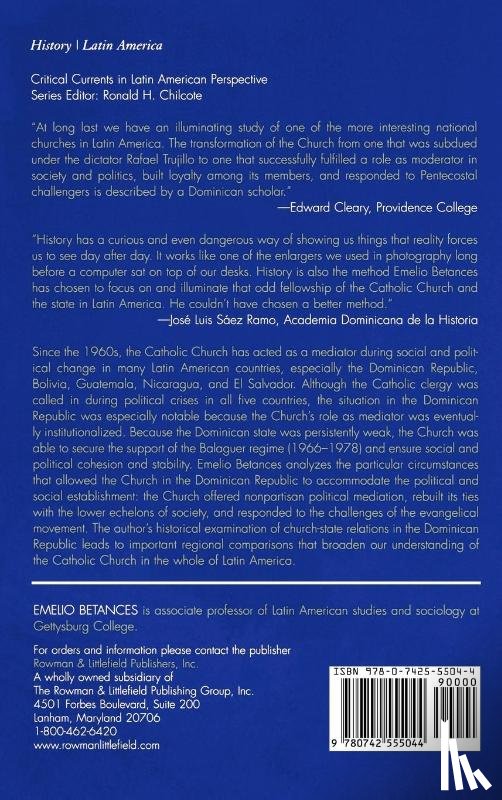 Betances, Emelio - The Catholic Church and Power Politics in Latin America