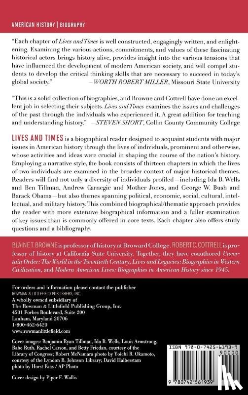 Browne, Blaine T., Cottrell, Robert C. (Writer - Lives and Times