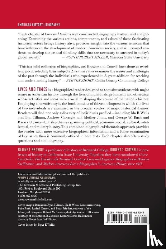 Browne, Blaine T., Cottrell, Robert C. (Writer - Lives and Times