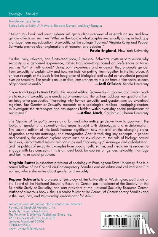 Rutter, Virginia, Schwartz, Dr. Pepper - The Gender of Sexuality