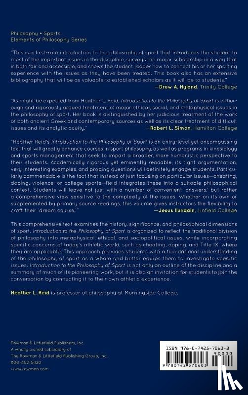 Reid, Heather - Introduction to the Philosophy of Sport