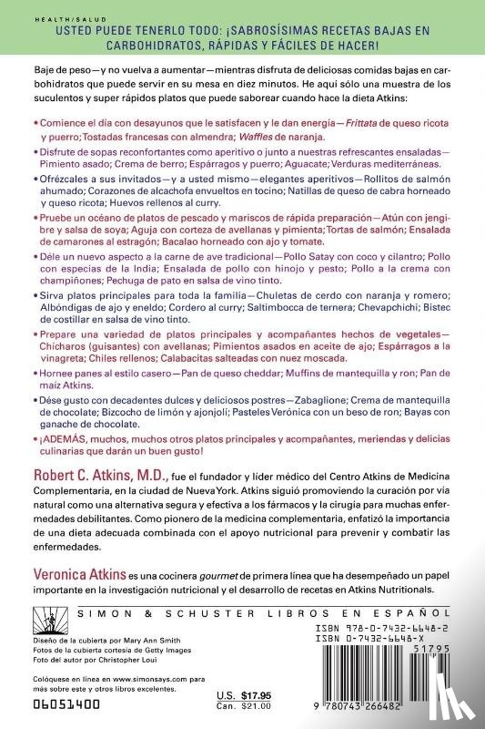 Atkins, Robert C., Atkins, Veronica - El Nuevo Libro de Cocina Dietetica del Dr. Atkins (Dr. Atkins' Quick & Easy New