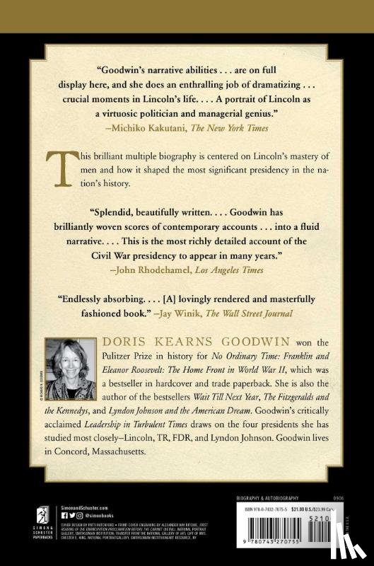 Goodwin, Doris Kearns - Team of Rivals
