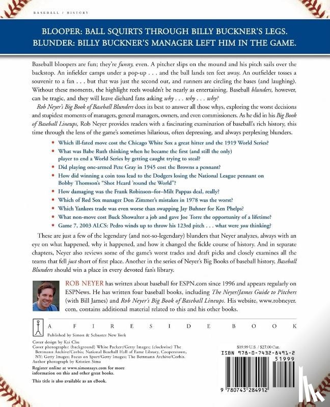 Neyer, Rob - Rob Neyer's Big Book of Baseball Blunders