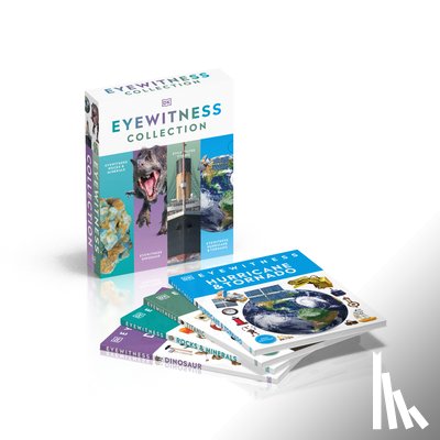DK - Eyewitness Collection Boxset: 4-Book Box Set - Rocks & Minerals, Titanic, Hurricane & Tornado and Dinosaur Books