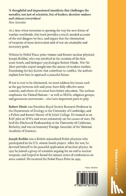 Hinde, Robert, Rotblat, Joseph - War No More